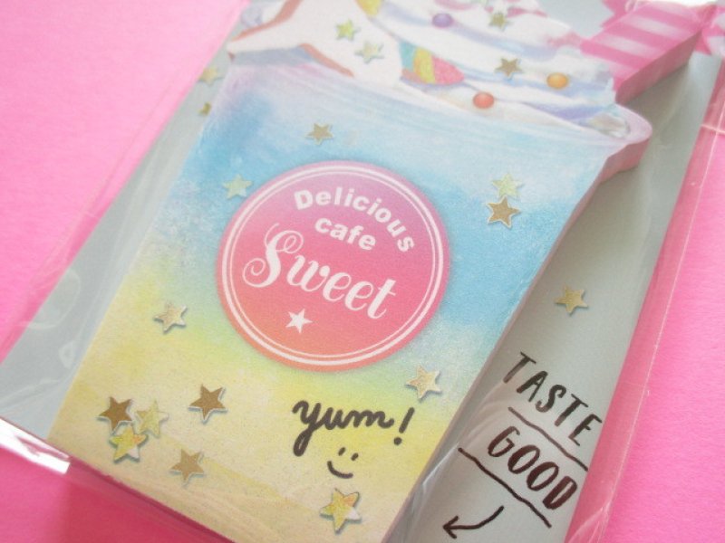 Photo2: Kawaii Cute choo my color Die-Cut Medium Memo Pad Q-LiA *Drink (34556)