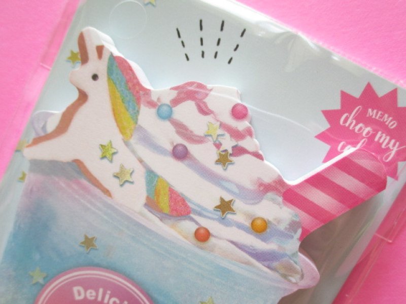 Photo1: Kawaii Cute choo my color Die-Cut Medium Memo Pad Q-LiA *Drink (34556)
