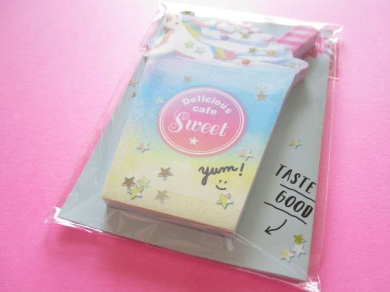 Photo1: Kawaii Cute choo my color Die-Cut Medium Memo Pad Q-LiA *Drink (34556) (1)