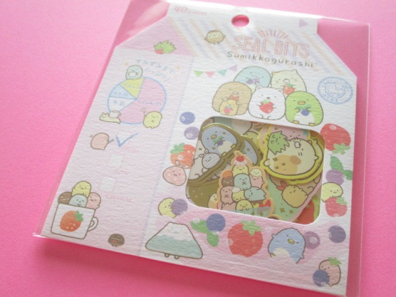Photo1: Seal Bits Kawaii Cute Sticker Flakes Sack San-x *Sumikkogurashi (SE37906) (1)