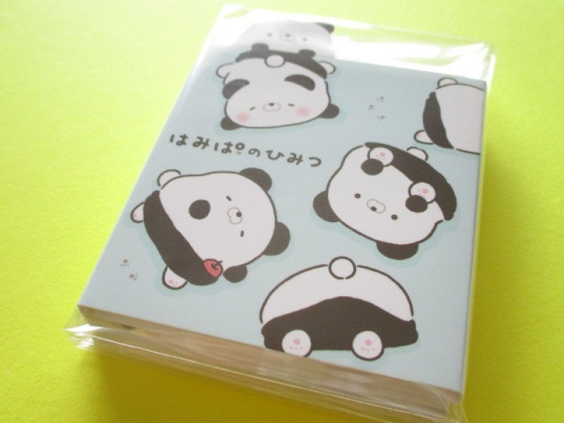 Photo1: Kawaii Cute Patapata Mini Memo Pad Pad Hamipa San-x *ぱんだ、はみでました。(MW48201) (1)