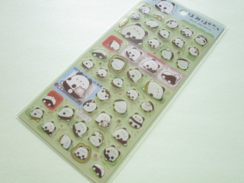 Photo1: Kawaii Cute Sticker Sheet Hamipa San-x *ぱんだ、はみでました。(SE37801) (1)
