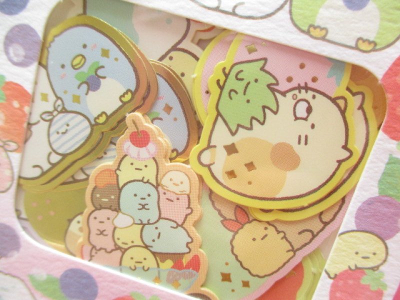 Photo1: Seal Bits Kawaii Cute Sticker Flakes Sack San-x *Sumikkogurashi (SE37906)
