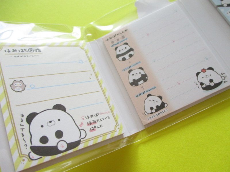 Photo1: Kawaii Cute Patapata Mini Memo Pad Pad Hamipa San-x *ぱんだ、はみでました。(MW48201)
