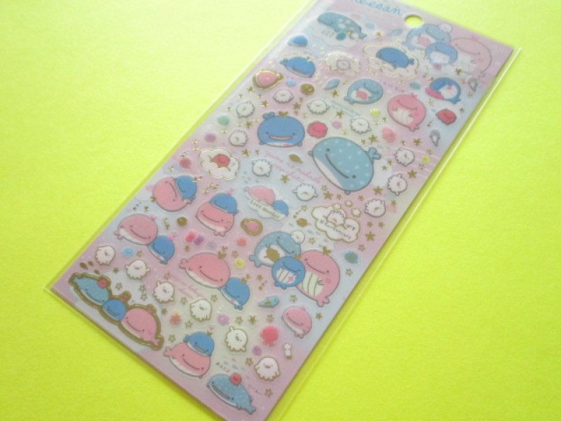 Photo1: Kawaii Cute Sticker Sheet San-x Jinbesan *Maigo no Kokujira no Yume (SE38102) (1)