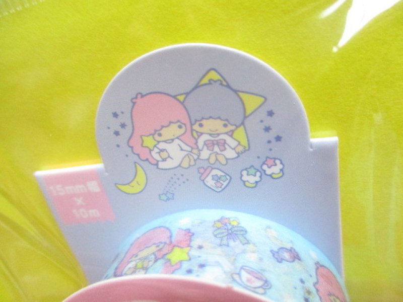 Photo2: Kawaii Cute Masking Tape/Deco Tape Sticker Sanrio Original *Little Twin Stars (16680-4)