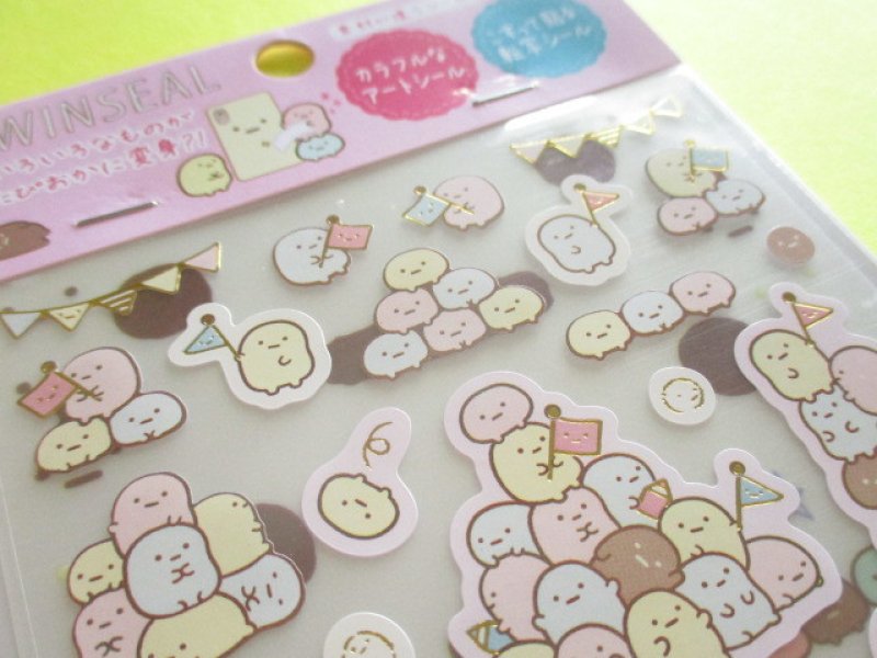 Photo3: Kawaii Cute Twin Sticker Sheets Sumikkogurashi San-x *Tapioca (SE38401)