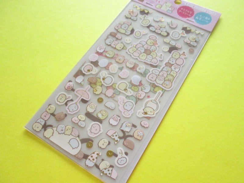 Photo1: Kawaii Cute Twin Sticker Sheets Sumikkogurashi San-x *Tapioca (SE38401) (1)