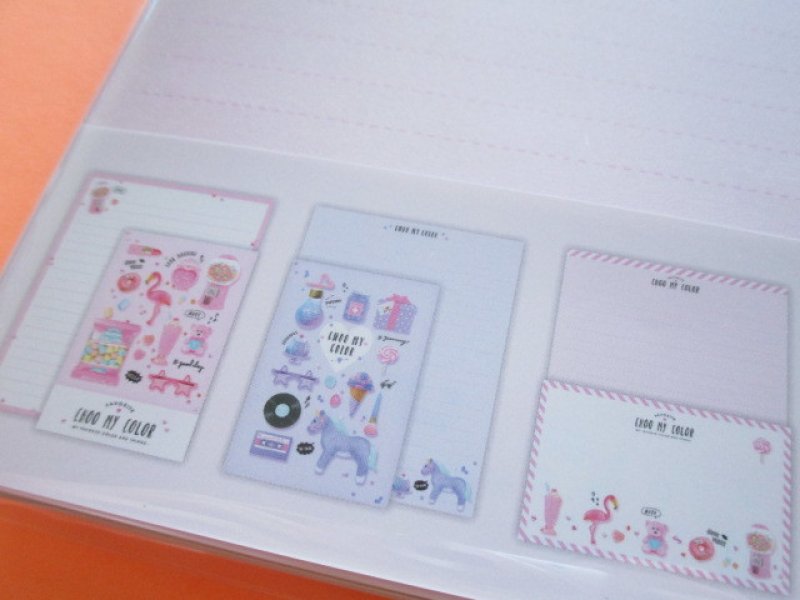Photo3: Kawaii Cute Choo My Color Letter Set Q-LiA *Smething Pink (30350)