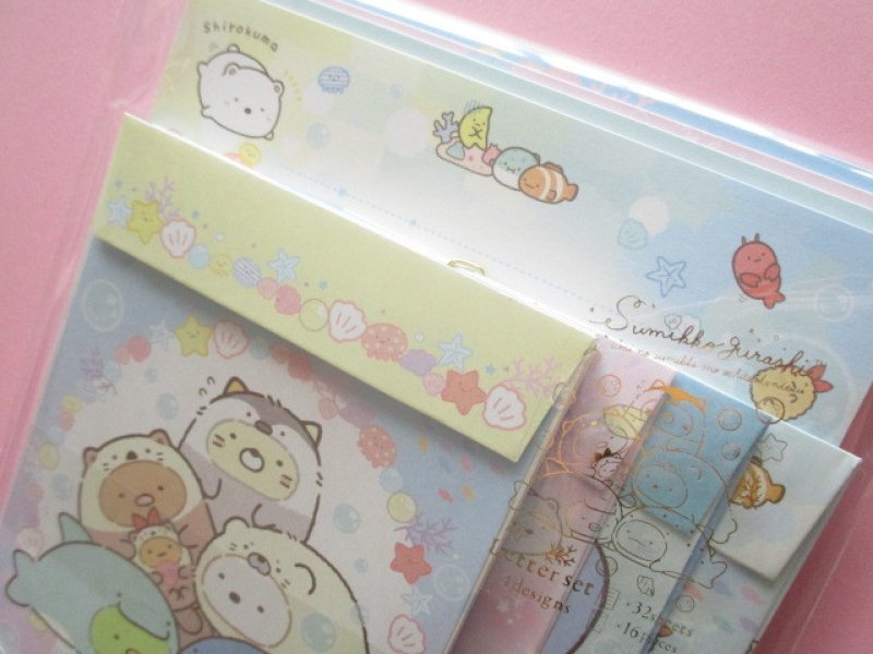 Photo1: Kawaii Cute Regular Letter Set Sumikkogurashi San-x *Sumikko & Umikko (LH66901)