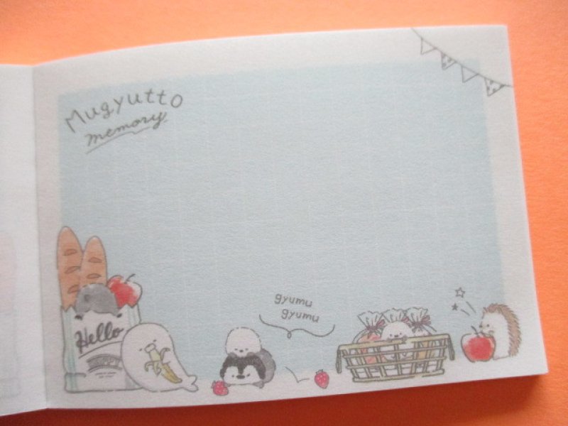 Photo2: Kawaii Cute Mini Memo Pad Mugyutto Memory Crux *Marche (55710)