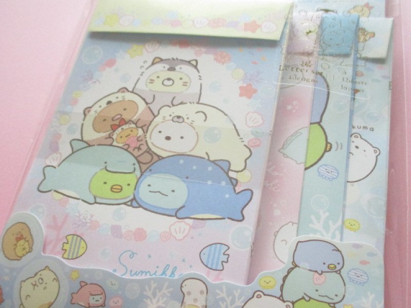 Photo2: Kawaii Cute Regular Letter Set Sumikkogurashi San-x *Sumikko & Umikko (LH66901)