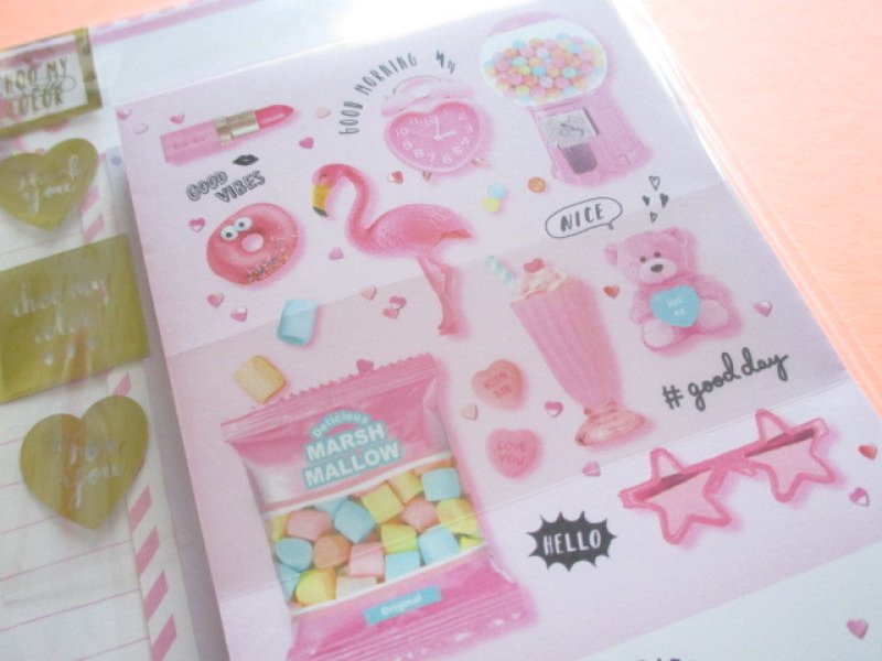 Photo2: Kawaii Cute Choo My Color Letter Set Q-LiA *Smething Pink (30350)