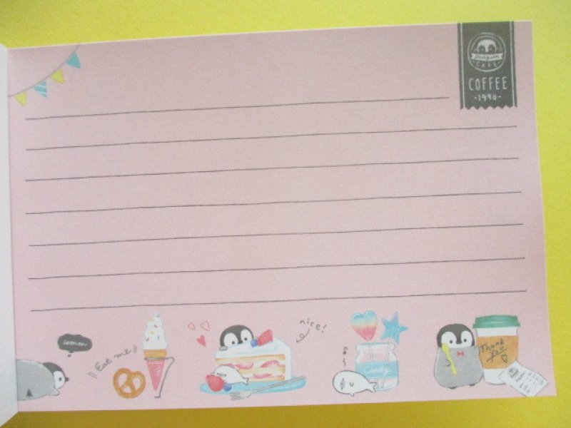 Photo3: Petit Friends Marche Stationery Medium Memo Pad Q-LiA *ぺんぎんPenguin (34760)