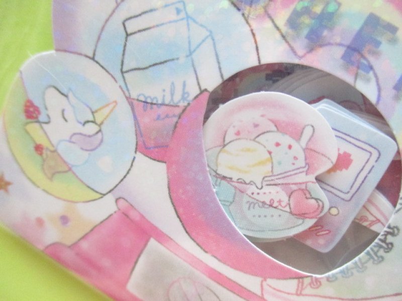 Photo1: Kawaii Cute Sticker Flakes Sack Crux *Mellow Dream (05915)