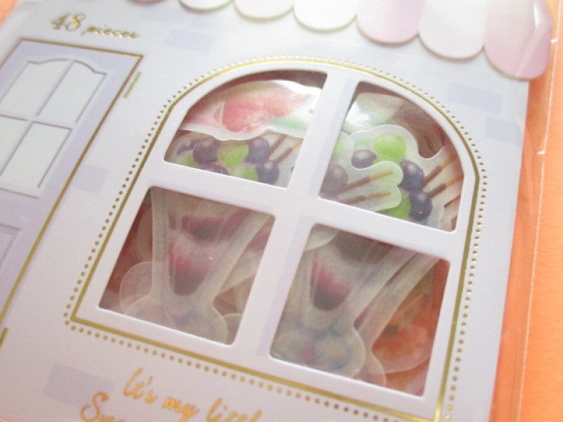 Photo1: Dolce Mart Sticker Flakes Sack Q-LiA *Juicy Fruits (31214)
