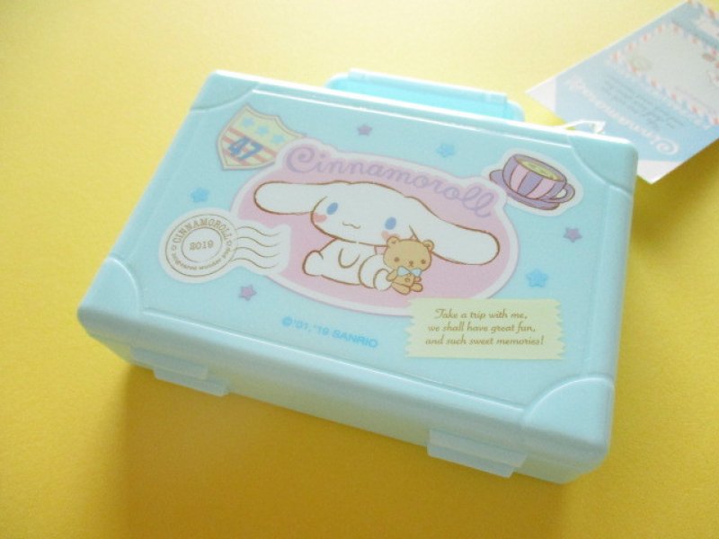 Photo1: Kawaii Cute Trunk Case Mini Memo Pad Set Sanrio Original *Cinnamoroll (45702-7) (1)