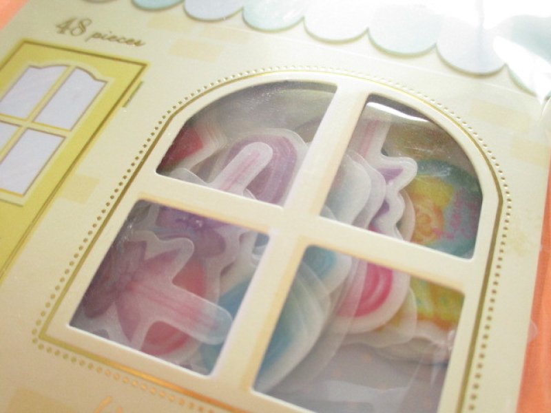 Photo1: Dolce Mart Sticker Flakes Sack Q-LiA *Candy (31215)
