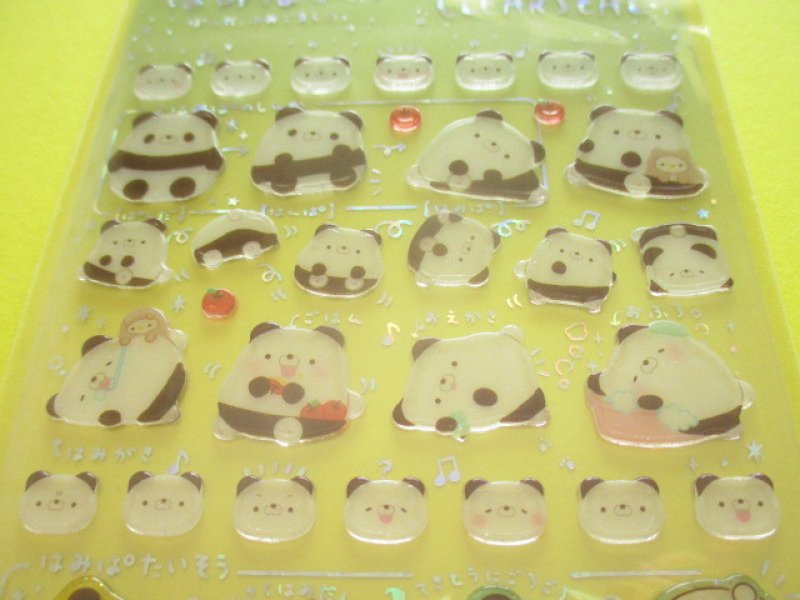 Photo1: Kawaii Cute Colorful Clear Sticker Sheet San-x *Hamipa (SE39010)