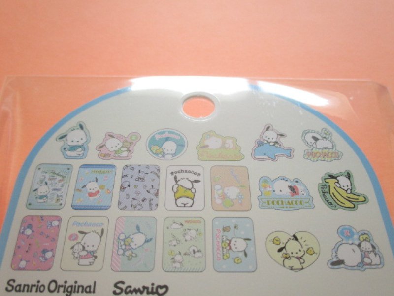 Photo2: Kawaii Cute Sticker Flakes Pack in the Plastic Case Sanrio Original *Pochacco (03769-9)