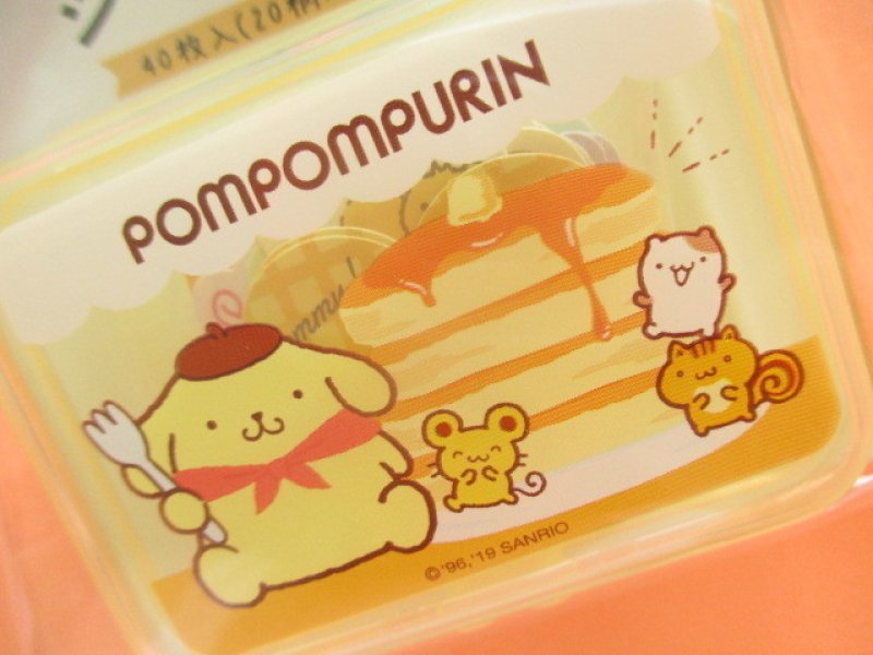 Photo1: Kawaii Cute Sticker Flakes Pack in the Plastic Case Sanrio Original *POMPOMPURIN (03763-0)