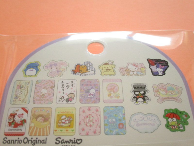 Photo2: Kawaii Cute Sticker Flakes Pack in the Plastic Case Sanrio Original *Sanrio Characters A (03856-3)