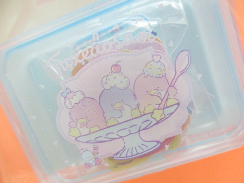 Photo1: Kawaii Cute Sticker Flakes Pack in the Plastic Case Sanrio Original *TUXEDO SAM (03779-6)
