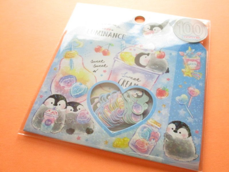 Photo1: Kawaii Cute Sticker Flakes Sack Kamio Japan *Creamy Luminance (24543） (1)