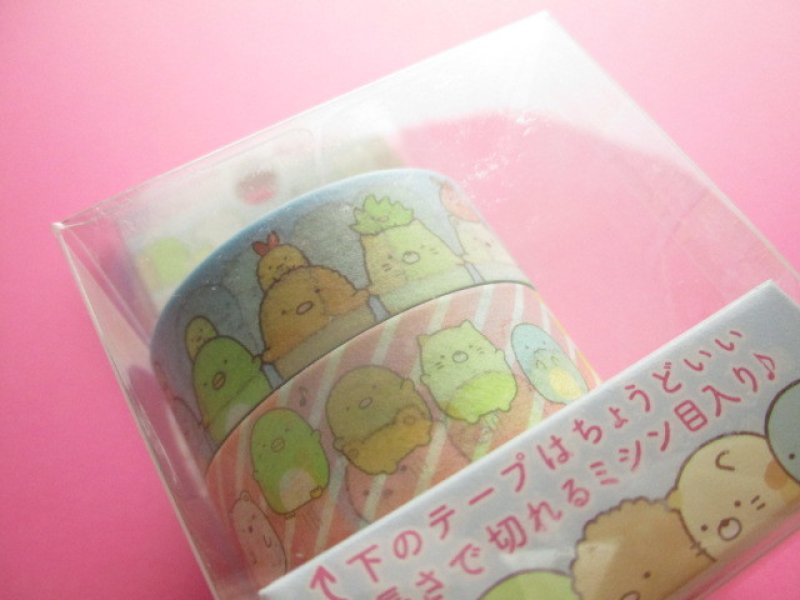 Photo2: 2 pcs Kawaii Cute Mini Masking Tape/Deco Tape Stickers Set San-x *Sumikkogurashi (SE39203)
