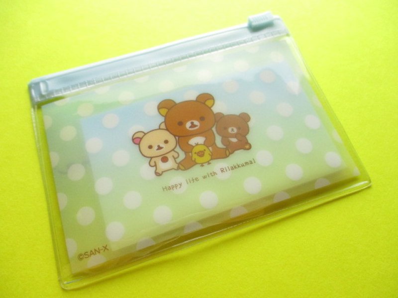 Photo3: Kawaii Cute Mini Sticky Memo Pad with Clear Case Set San-x *Rilakkuma (MW53801)