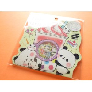 Photo: Kawaii Cute Sticker Flakes Sack Kamio Japan *Mochi Mochi Panda (24544）