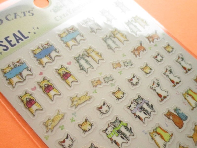 Photo3: Kawaii Cute Character Sticker Sheet San-x *Mixed Cats (SE39109)