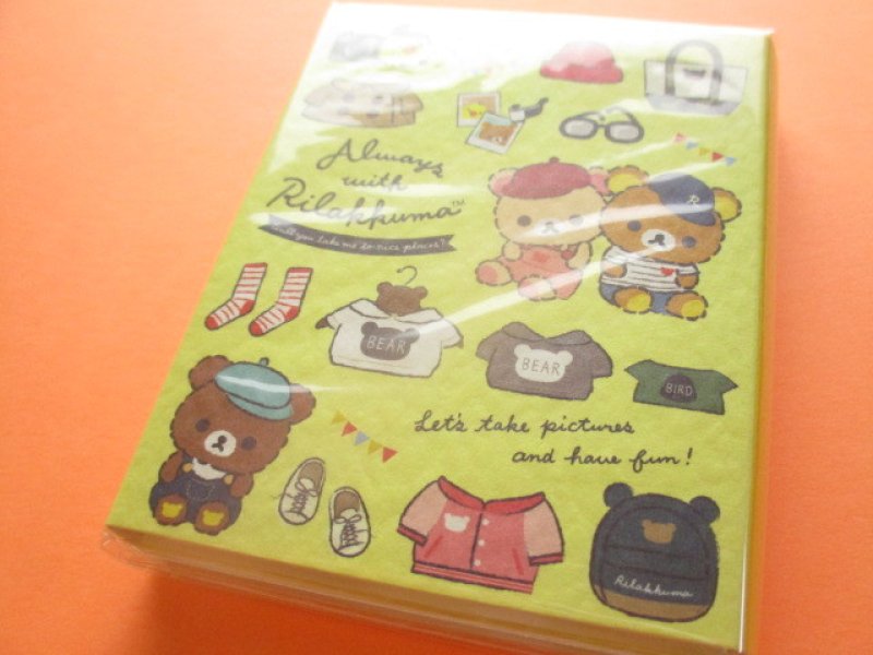 Photo1: Kawaii Cute Patapata Mini Memo Pad Rilakkuma San-x *Always with Rilakkuma (MW55101) (1)