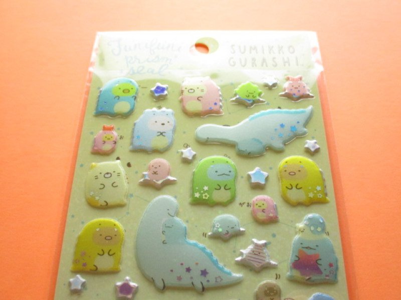 Photo1: Kawaii Cute Funi Funi Prism Sticker Sheet San-x *Sumikkogurashi (SE43101)