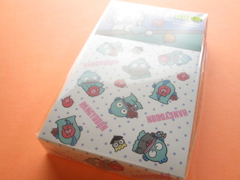 Photo1: Kawaii Cute Mini Memo Pad & Sticker Flakes Set Sanrio Original *Hangyodon (86183-9 Ha)  (1)