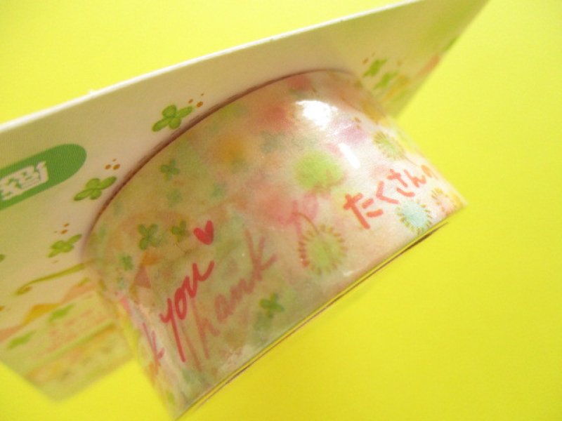 Photo3: Kawaii Cute Masking Tape Sticker Clothes Pin *感謝 (Thank You) (MT-14431)