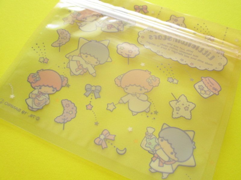 Photo2: 4pcs Kawaii Cute Little Twin Stars Medium Zipper Bags Set (ZBM-TSb)