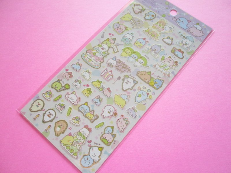 Photo1: Kawaii Cute Sticker Sheet Mamegoma San-x *Mame Party (SE47201) (1)