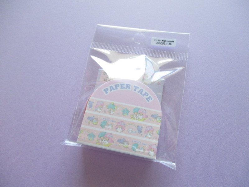 Photo1: Kawaii Cute Masking Tape/Deco Tape Sticker Sanrio Original * Little Twin Stars (37446-6) (1)