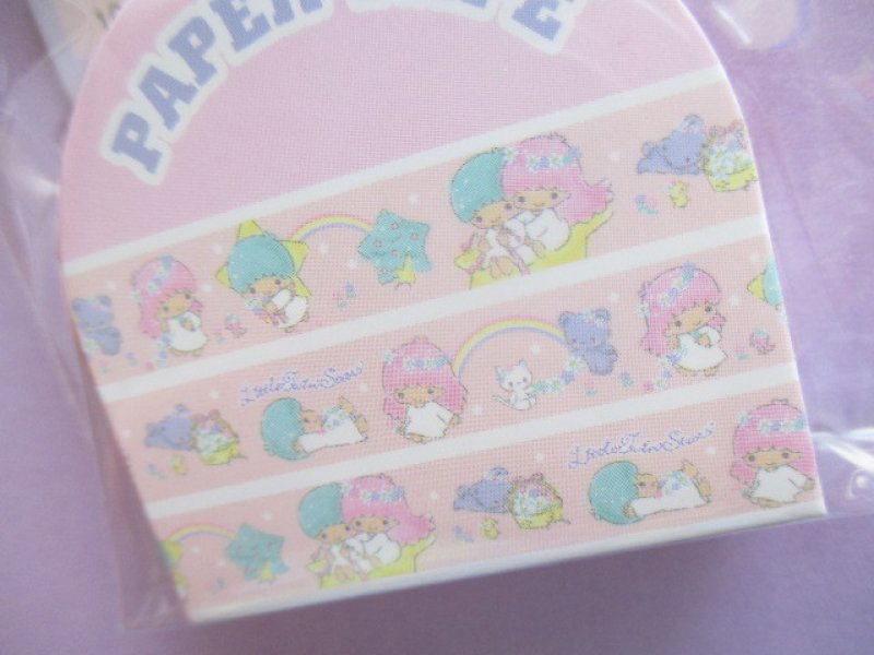 Photo1: Kawaii Cute Masking Tape/Deco Tape Sticker Sanrio Original * Little Twin Stars (37446-6)