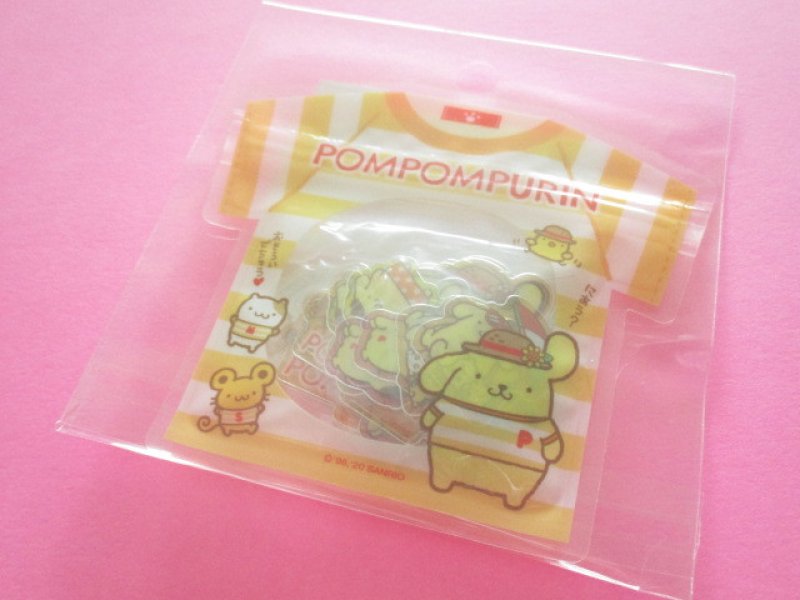 Photo1: Kawaii Cute T-shirt Summer Sticker Flakes Sack Sanrio Original *POMPOMPURIN (49241-8) (1)
