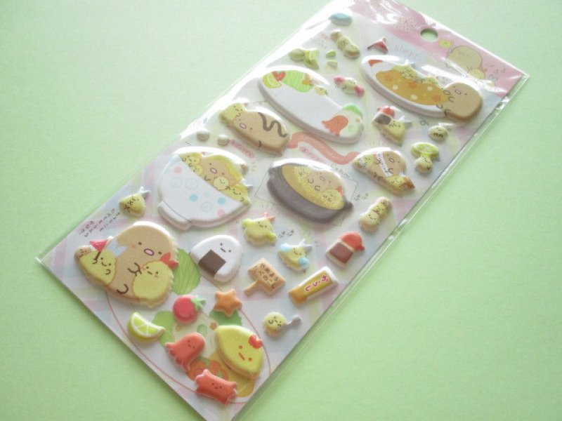 Photo1: Kawaii Cute Funi Funi Prism Stickers Sheet Sumikkogurashi San-x *Agekko (SE46601) (1)