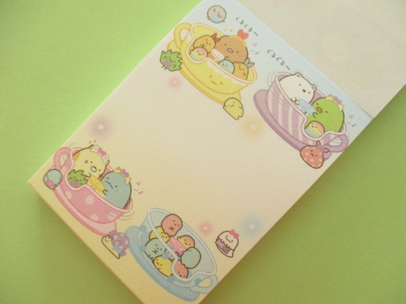 Photo1: Kawaii Cute Mini Memo Pad Sumikkogurashi San-x *Tapioca Park (MW64601-3)