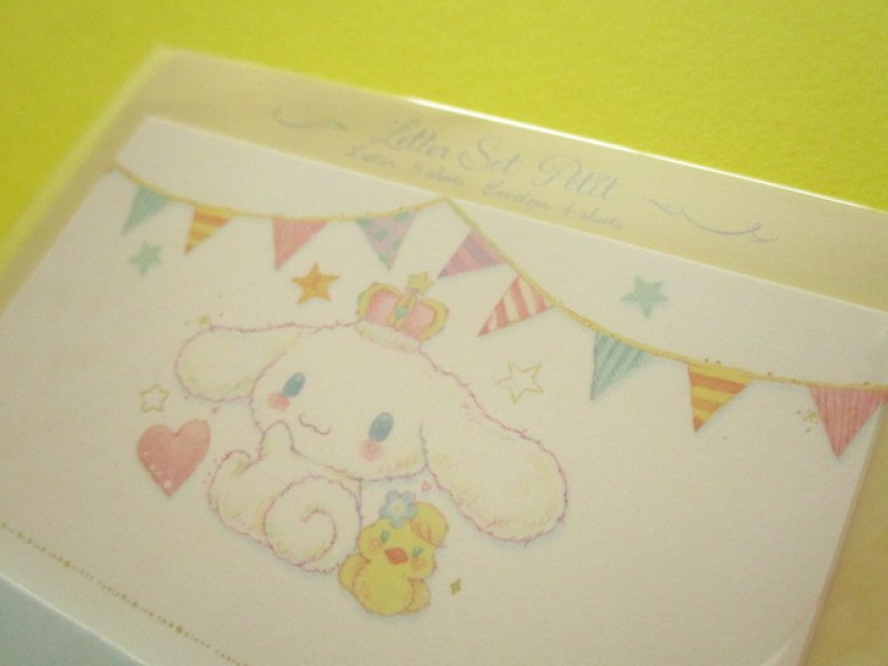 Photo1: Kawaii Cute Mini Letter Set Cinnamoroll × たけいみき Miki Takei Sanrio *Fresh Citrus (LS-15467)