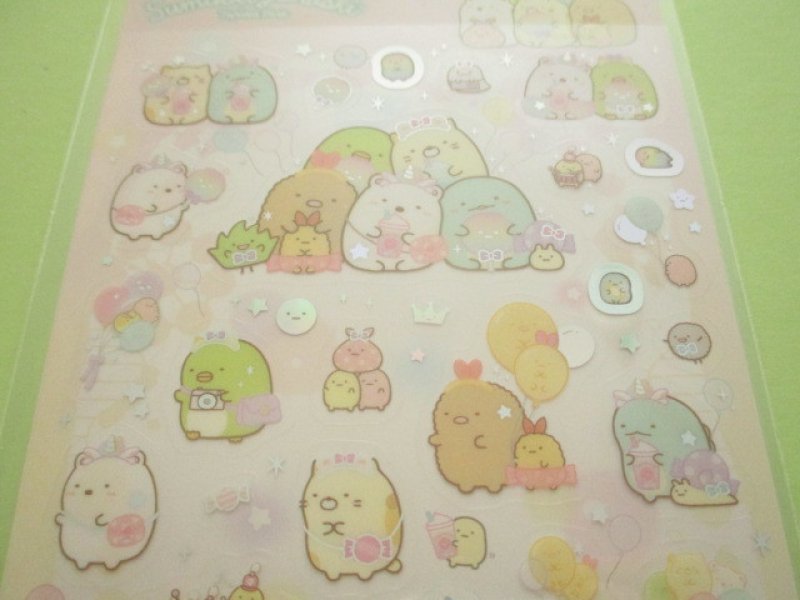 Photo1: Kawaii Cute Sticker Sheet Sumikkogurashi San-x *Tapioca Park (SE47901)