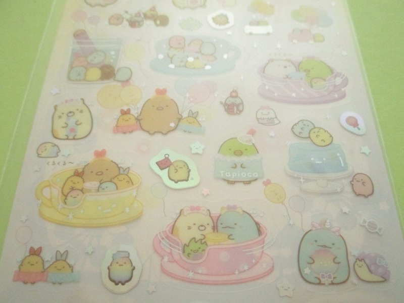 Photo2: Kawaii Cute Sticker Sheet Sumikkogurashi San-x *Tapioca Park (SE47901)
