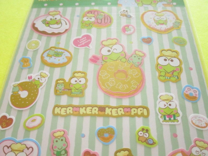 Photo1: Kawaii Cute Stickers Sheet Sanrio *Kerokerokeroppi (Donut)