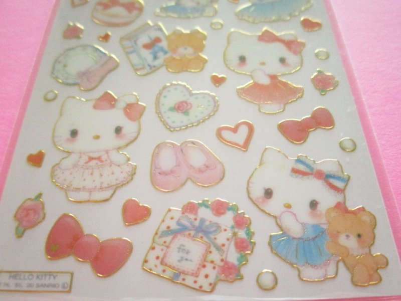 Photo2: Kawaii Cute Stickers Sheet Hello Kitty × たけいみき Miki Takei Sanrio *Paris and Ribbons (US-15458)