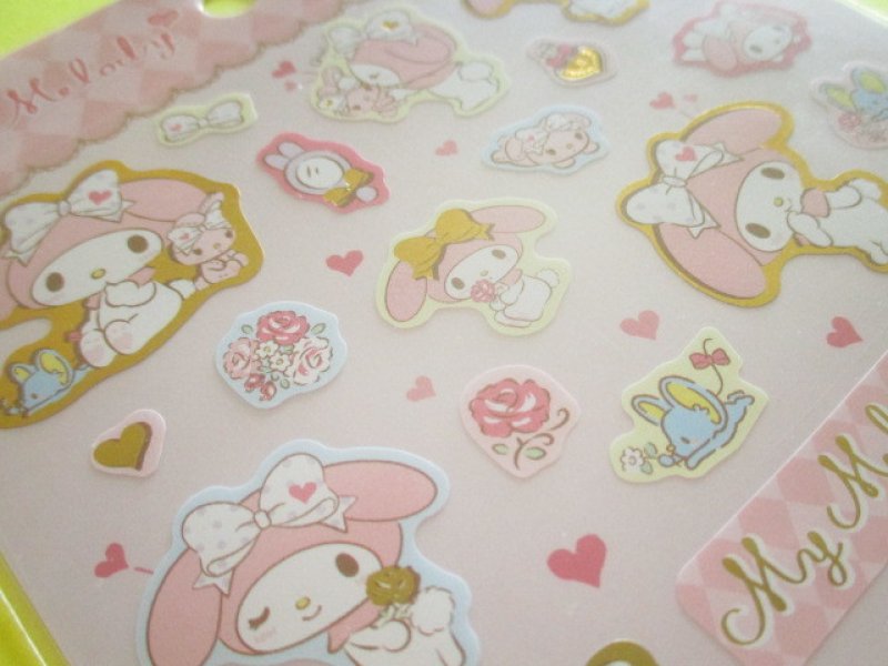 Photo3: Kawaii Cute Stickers Sheet Sanrio *My Melody (Stylish logo)