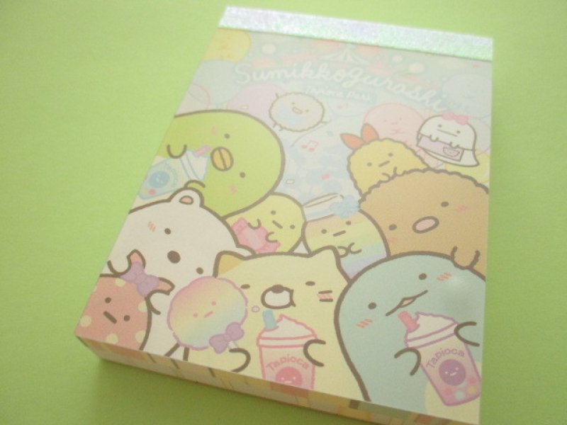 Photo1: Kawaii Cute Mini Memo Pad Sumikkogurashi San-x *Tapioca Park (MW64601-2) (1)